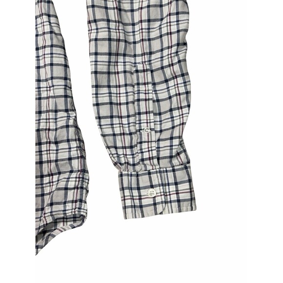 Lacoste Plaid Long Sleeve Button Down Shirt Mens Size 45 (XL-2XL) Cotton Casual - Picture 5 of 10